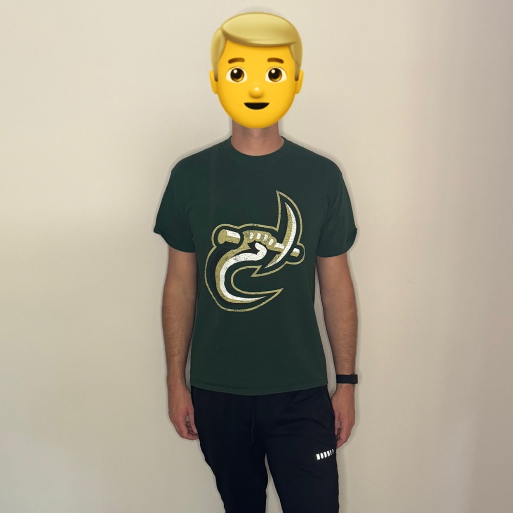 Jerzees UNCC 49er Tee - Green, Large, Minimal Wear - Campus Spirit